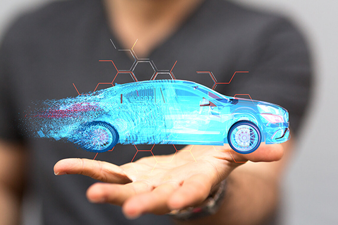 E-Mobilität Hand Zukunft