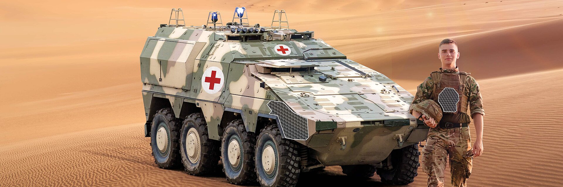 Paneele für Schutzfahrzeuge