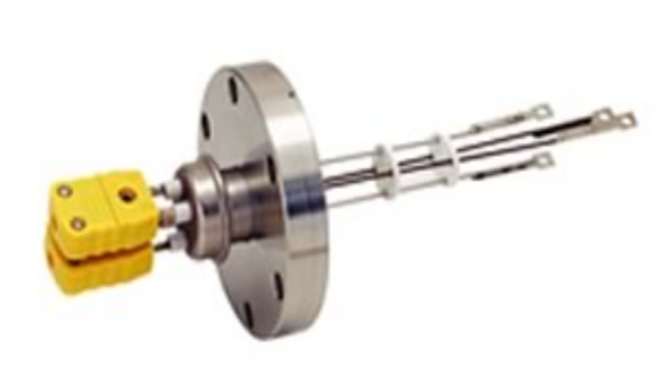 Thermoelement-Durchführungen zur Temperaturmessung in Vakuum und Druckkammern von CeramTec