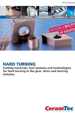 Titelbild der CeramTec Hartdrehlösungen Broschüre