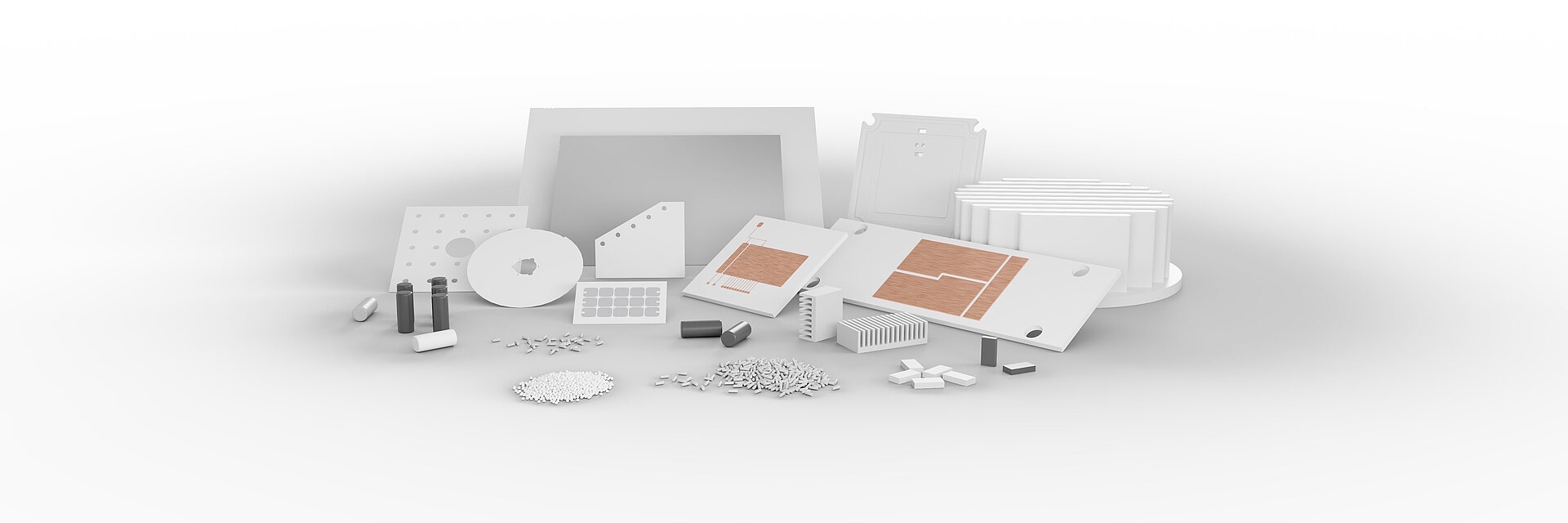 Products and solutions such as heat sinks, substrates or passive components from CeramTec