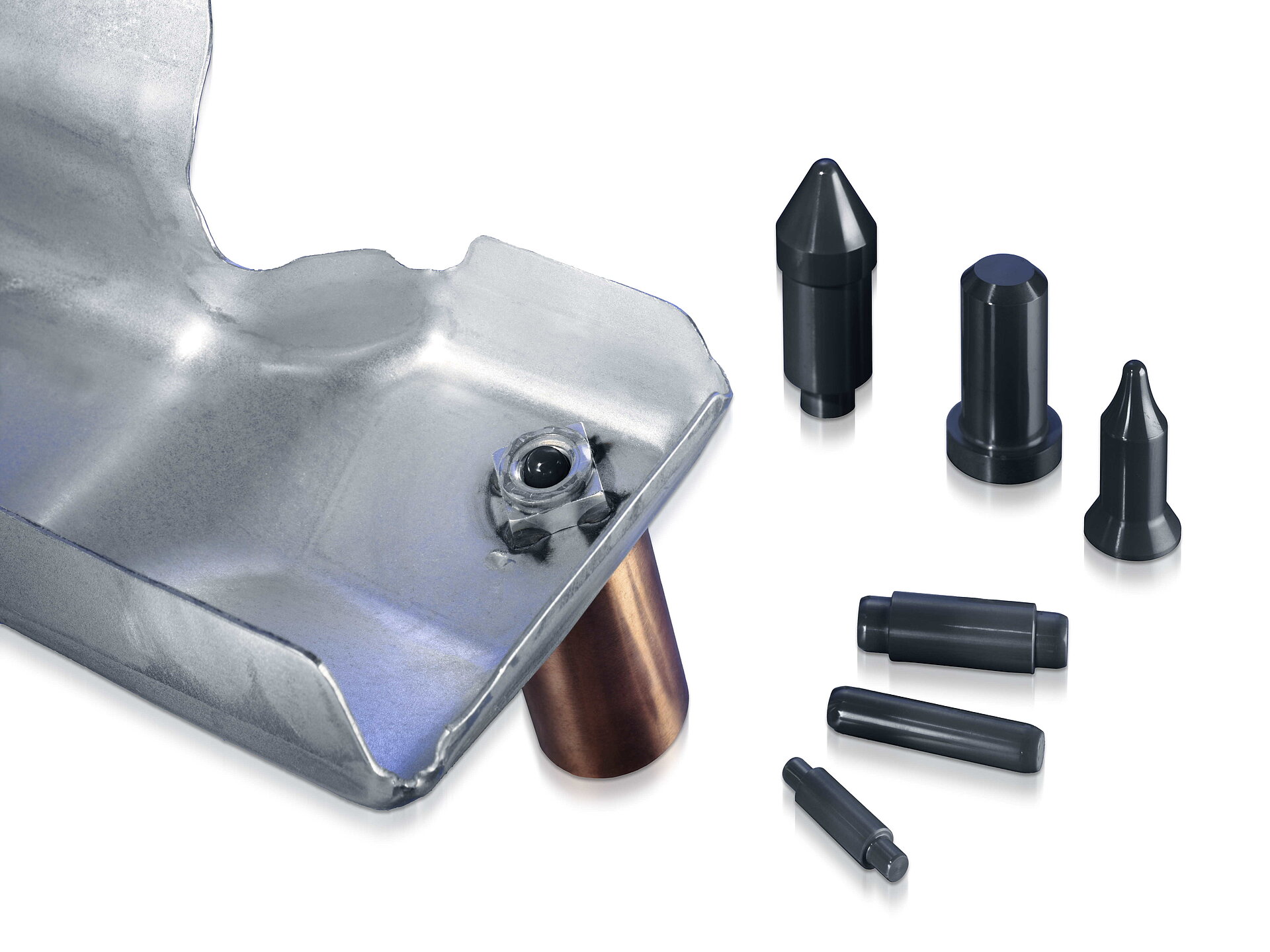 Ceramic centering standard molds for maximum service life and precision in projection welding