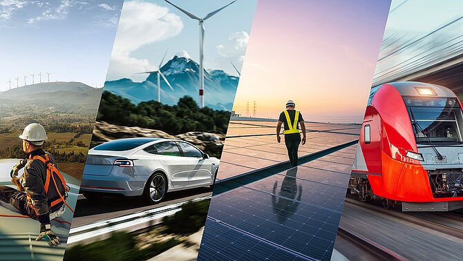 Verschiedene Branchen, in denen Keramik-Elektronik-Lösungen von CeramTec zum Einsatz kommen