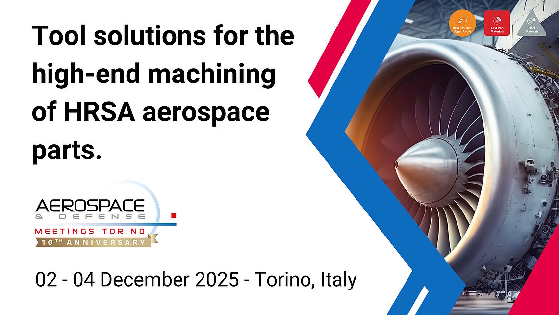 Flyer of SPK by CeramTec for their trade fair appearance at the A&DM Aerospace- Defence- Meetings 2025 in Turin