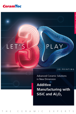 Titelbild der CeramTec 3D-Druck Broschüre von 2023