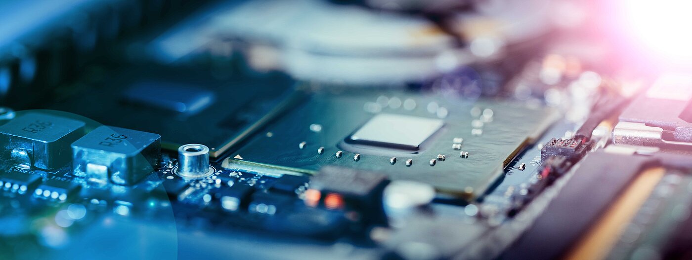 Halbleiter auf elektronischer Platine