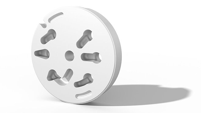 Sanitary Disc Aluminum Oxide white