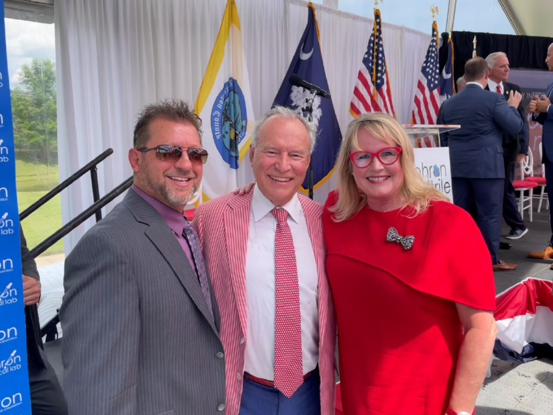 Brent Pahach (President, CeramTec Laurens), Bill Kennedy (Owner and Director, Nephron) Lou Kennedy (Owner & CEO, Nephron)