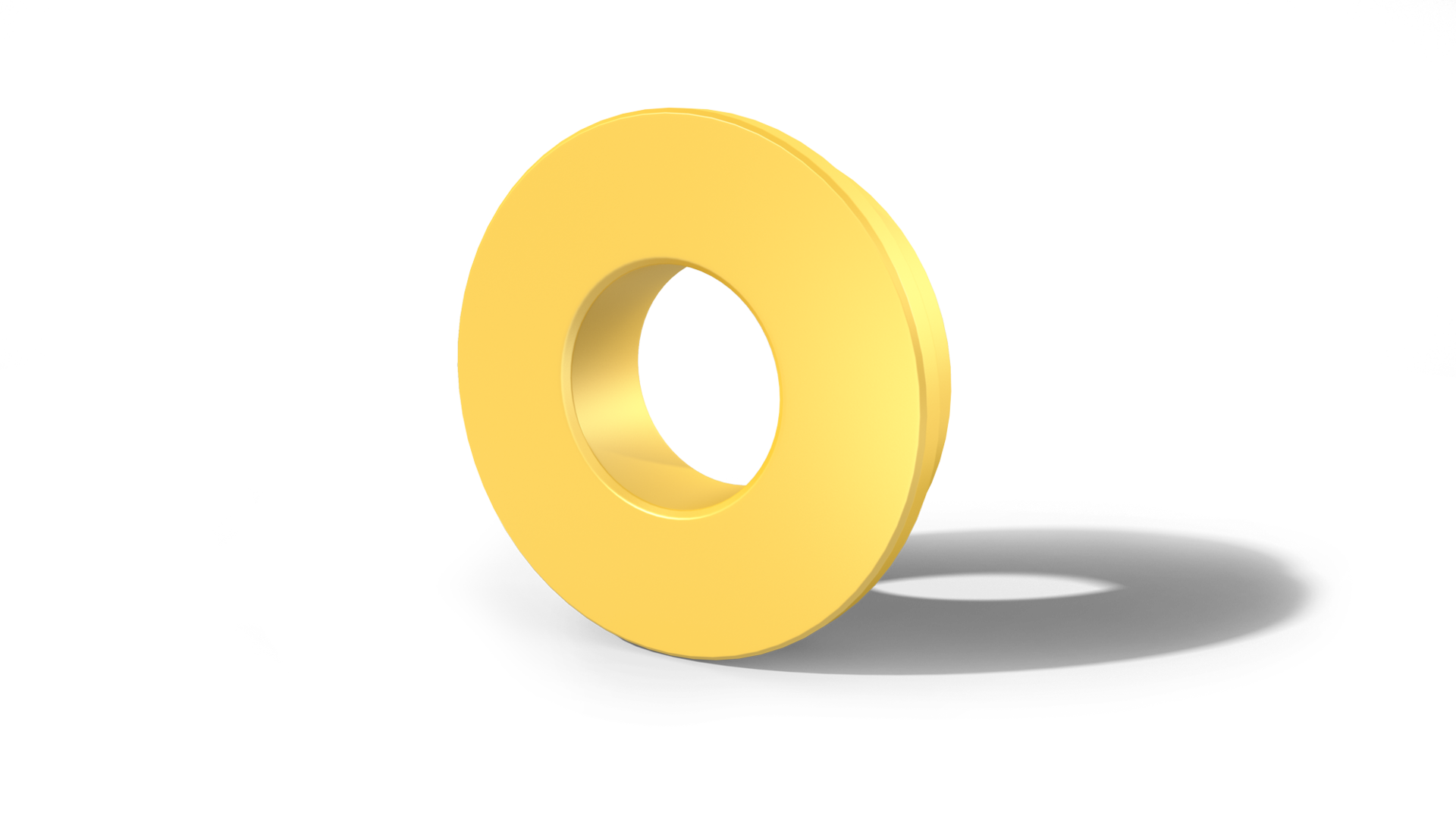 Yellow insulating bush for a brake caliper from CeramTec