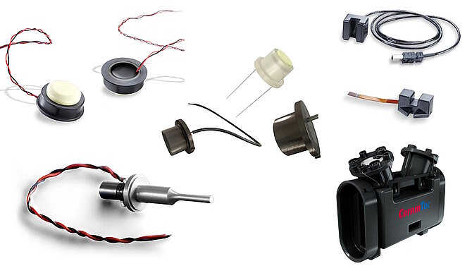 Verschiedene Ultraschall-Sensoren und -Wandler