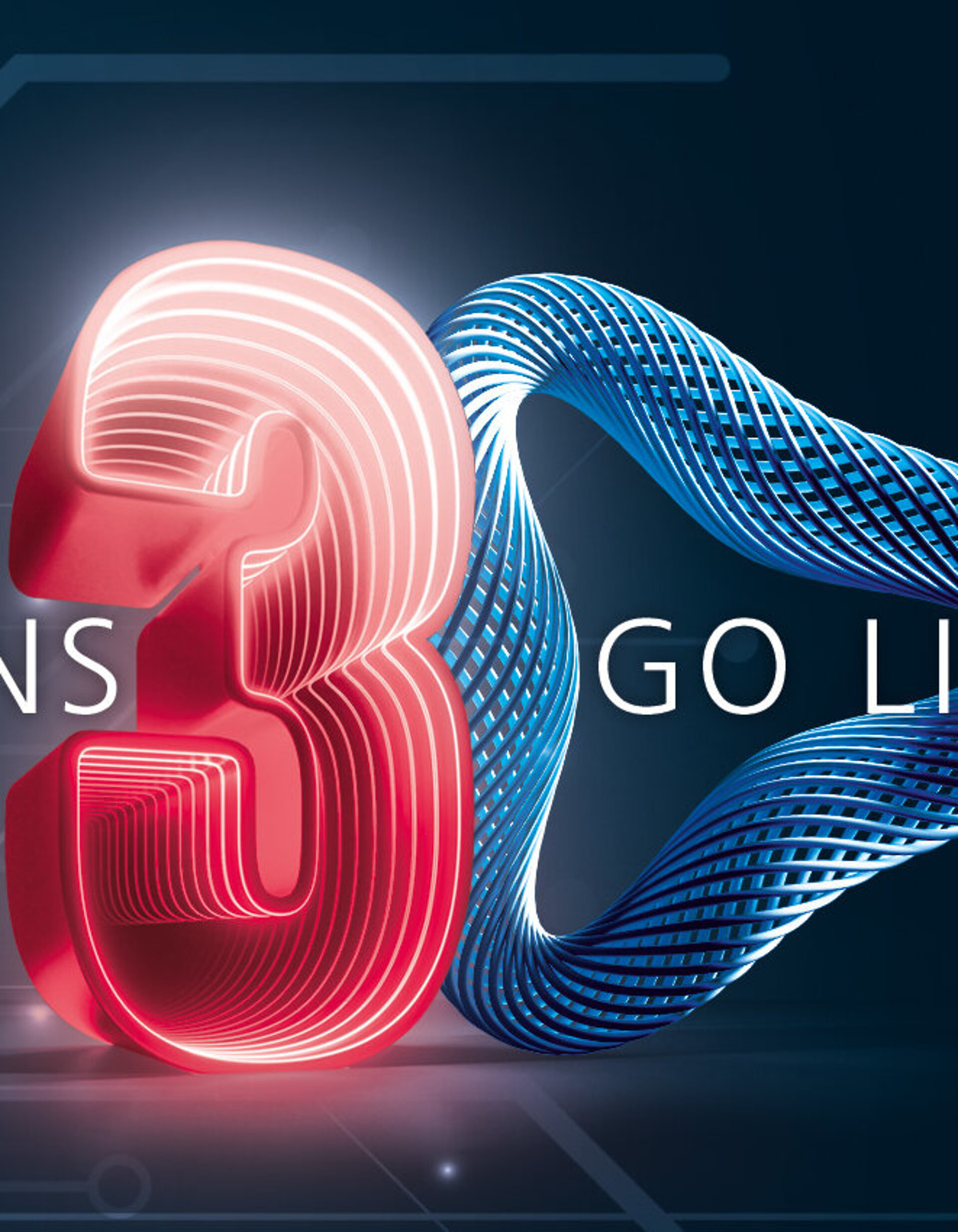 Mobile version of the website header for 3D printing