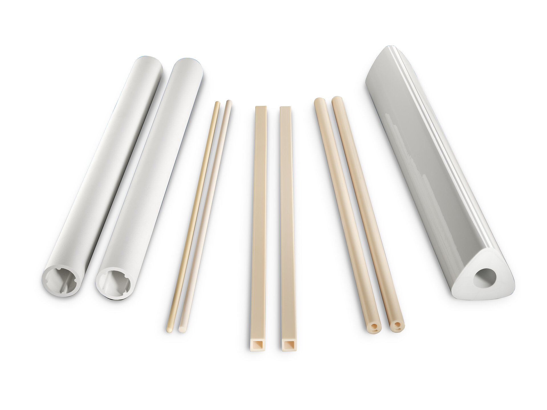 White Thermocouple and Protection Tubes