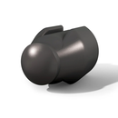 Black exhaust flap bearing pin by CeramTec