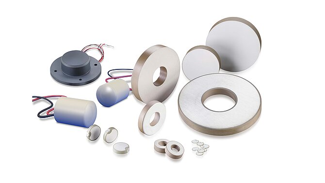 Piezoceramic components for electromechanical transducers