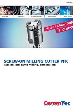 Cover picture of a CeramTec milling cutter brochure