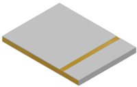 Piezoelectric Plate Wrap Around in grey and yellow by CeramTec