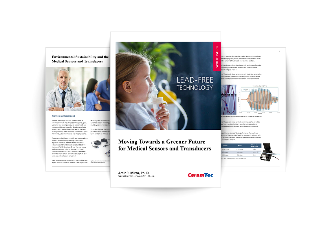 preview of the whitepaper on medical sensors by Amir Mirza, CeramTec